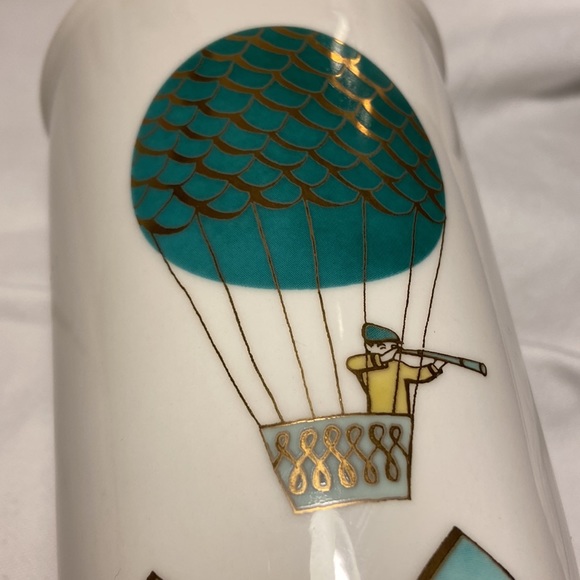 Starbucks 2014 Ceramic Tumbler Hot Air Balloon Holiday Dot Collection 12 ounce - Picture 2 of 14
